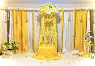 Yellow Mehndi Decor - image 1