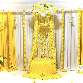 Yellow Mehndi Decor - image 5