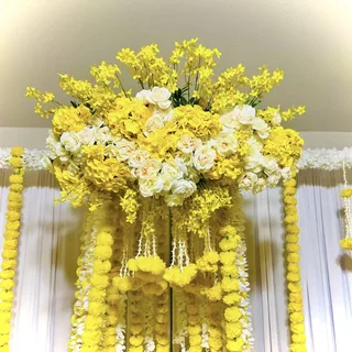 Yellow Mehndi Decor - image 6