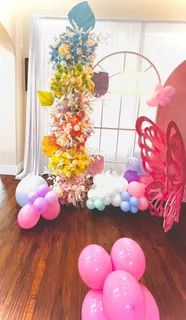 Pastel themed butterfly birthday decor - image 6