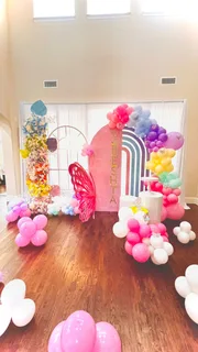 Pastel themed butterfly birthday decor - image 8