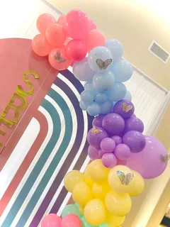 Pastel themed butterfly birthday decor - image 9