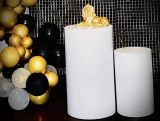 Black Shimmer Wall Birthday Decor - image 3