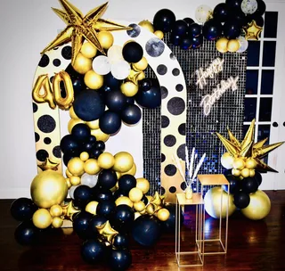 Milestone Birthday Decor(Chiara Arch/Shimmer Wall) - image 1