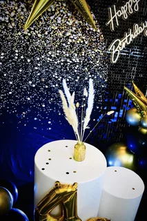 Milestone Birthday Decor9Round Arch/shimmer Wall) - image 3