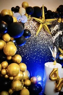 Milestone Birthday Decor9Round Arch/shimmer Wall) - image 4