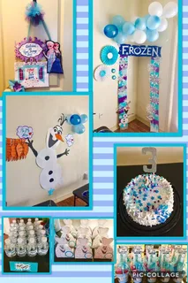 Frozen Paper Flower Birthday Decor - image 3