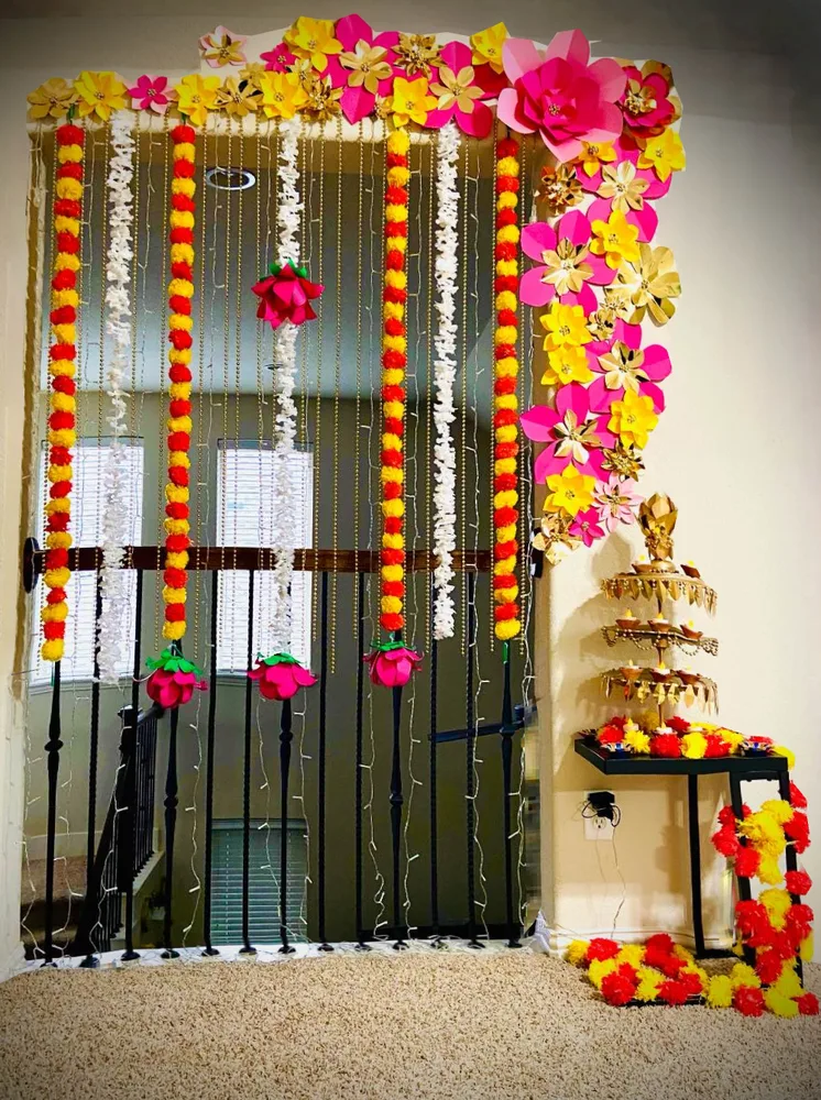 Diwali Paper Flower Decor
