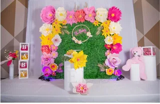 Multicolor Paper Flower Baby Shower Decor - image 3
