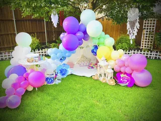 Outdoor Teepee Tent Pastel Unicorn Birthday Decor - image 1