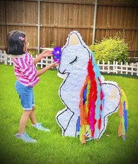 Outdoor Teepee Tent Pastel Unicorn Birthday Decor - image 3