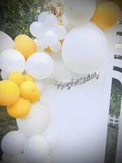 Pearl Mandarian Orange /Pearl Ivory Birthday Decor - image 3