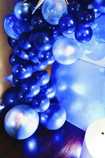 Chrome Blue /Silver Space Decor - image 4