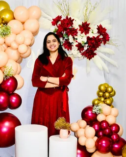 Gold/Burgundy/Champange Birthday Decor (Round Arch) - image 2
